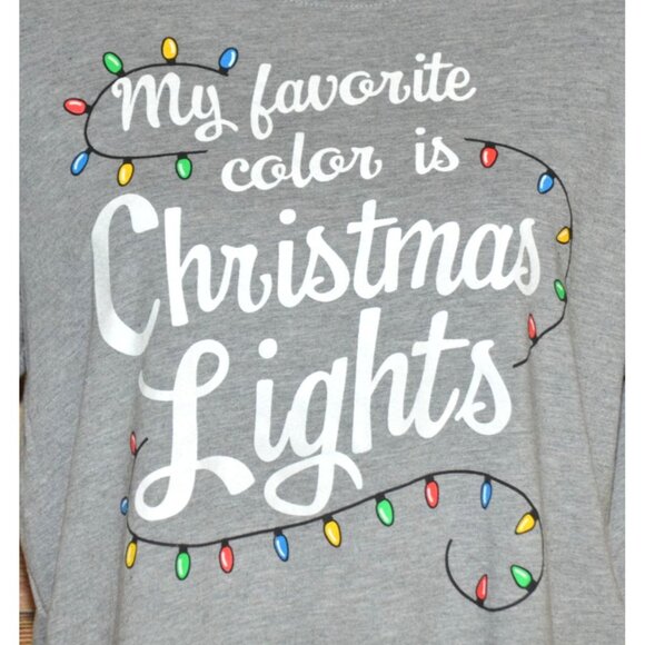 Great Christmas Theme Lot of Holiday Time Ladies Tees T-Shirts Size L 12-14 - Picture 7 of 12